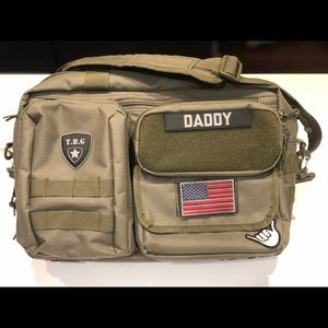 Tactical Baby Gear TBG Olive Green Diaper Bag w/ Changing Pad